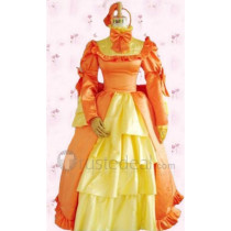 Black Butler Elizabeth Middleford Orange Dress Cosplay Costume