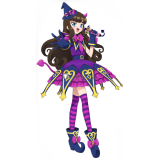 Prism Paradise PriPara Aroma Kurosu Purple Pink Cosplay Costume