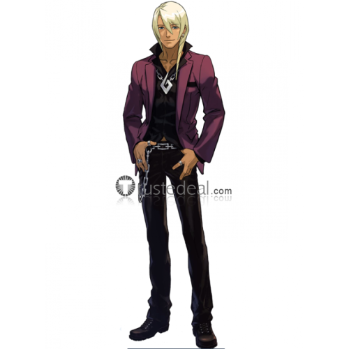 Gyakuten Saiban 4 Apollo Justice Ace Attorney Klavier Gavin Cosplay Costume1