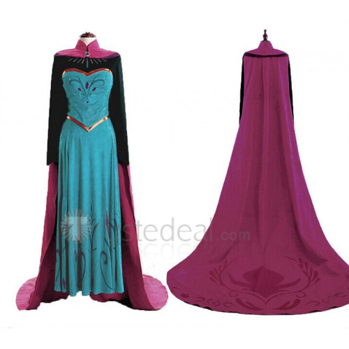 Frozen Disney Princess Elsa Coronation Cosplay Costume Frozen Disney Princess Elsa Coronation Cosplay Costume