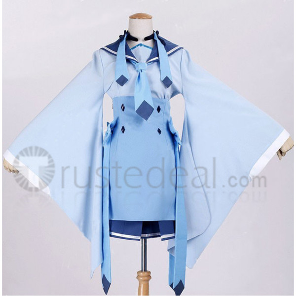 Pokemon Gijinka Glaceon Blue Cosplay Costume