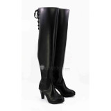 Nier Automata 2B YoRHa Commander White Black Cosplay Boots Shoes