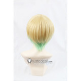 Oushitsu Kyoushi Heine The Royal Tutor Leonhard von Glanzreich Yellow Green Cosplay Wig