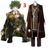 My Hero Academia Boku no Hero Academia Fumikage Shota Shoto Izuku Katsuki Denki Momo Ochaco Tsuyu Military Uniform Cosplay Costumes