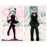 Vocaloid Miku Hatsune Black Cosplay Costume