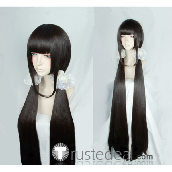 Danganronpa V3 Killing Harmony Maki Harukawa Dark Brown Cosplay Wigs