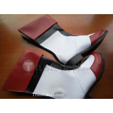 Red White Cosplay Boots Shoes