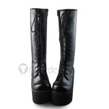 Black Lolita High Platform Boots