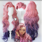 League of Legends Seraphine Pink Purple Blue Cosplay Wigs