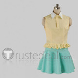 Mirai Nikki Future Diary Yuno Gasai Green Cosplay Costume