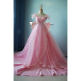 Sailor Moon Chibimoon Chibi Usa Illustration Formal Pink Dress Cosplay Costume