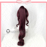 New Game! Takimoto Hifumi Purple Ponytail Curly Cosplay Wig