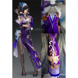 Dynasty Warriors Shin Sangokumuso Sangoku Musou Zhen Ji Purple Cosplay Costume