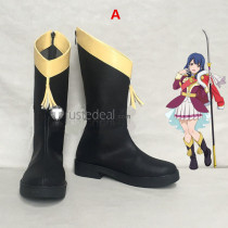 Shoujo Kageki Revue Starlight Aijou Kagura Tendou Saijou Tsuyuzaki Hoshimi Daiba Isurugi Hanayagi Black Cosplay Shoes Boots