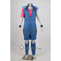 Cowboy Bebop Captain Jet Black Blue Jumpsuit Cosplay Costume