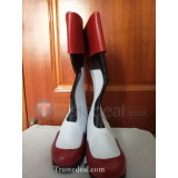 Red White Cosplay Boots Shoes