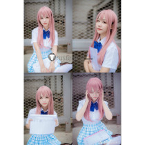 Koe no Katachi A Silent Voice Shoko Nishimiya Smoky Pink Cosplay Wig 70cm