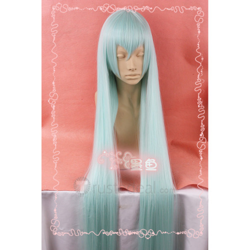 Touken Ranbu Kousetsu Samonji Light Green Long Cosplay Wig