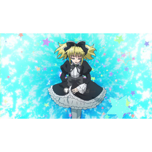 High School DxD Fallen Angel Mittelt Gothic Lolita Cosplay Costume