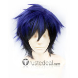 Nisekoi Raku Ichijo Purple Black Cosplay Wig