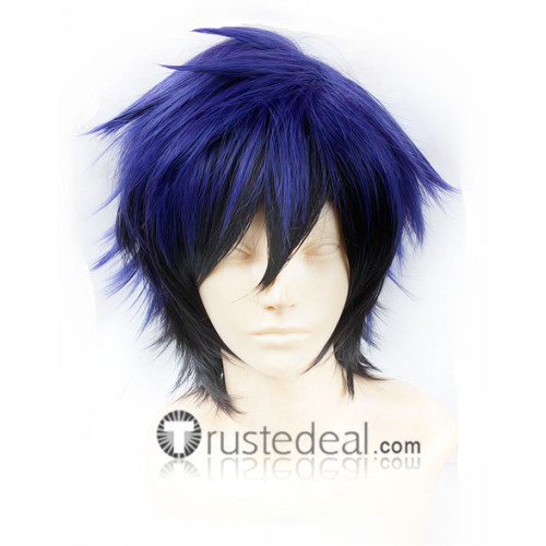 Nisekoi Raku Ichijo Purple Black Cosplay Wig