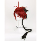 Seraph of the End Owari no Serafu Crowley Eusford Red Black Braid Cosplay Wig