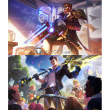 League of Legends LOL New SKin Battle Academia Professor Graves Jayce Cosplay Costumes
