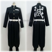 Kimetsu no Yaiba Demon Hunter Team Black Brown Uniform Cosplay Costume