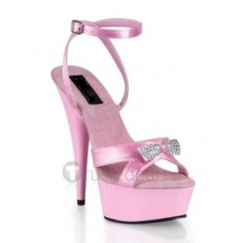 Slick-Surfaced Leather Upper High Heel Open-toes Platform Sexy Sandals(99-31)