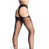 Black Waist High Stockings
