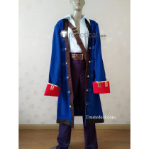 Commission Monkey Island Guybrush Ulysses Threepwood Pirate Blue Cosplay Costume