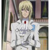 Black Butler Kuroshitsuji Aleistor Chamber Viscount of Druitt White Cosplay Costume