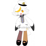 Wadanohara and the Great Blue Sea Memoka White Sailor Cosplay Costume