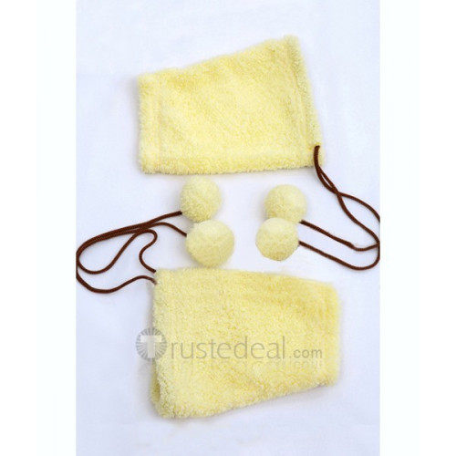 Anime K Neko Cream Yellow Cosplay Dress