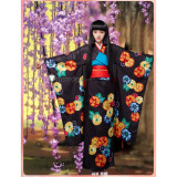 Hell Girl Jigoku Shoujo Girl from Hell Ai Enma Kimono Cosplay Costume 3