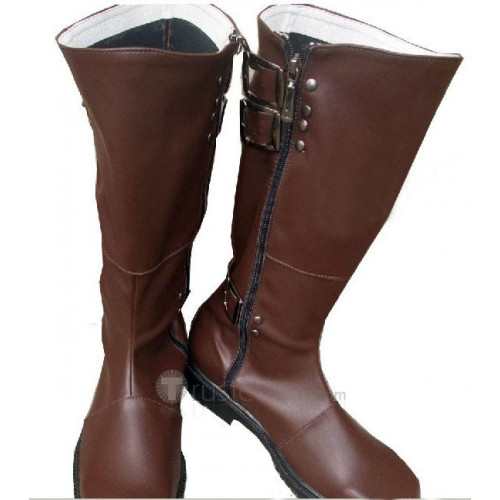 Hakuouki Harada Sanosuke Brown Cosplay Boots Shoes