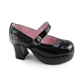 Wine Red Flats Lolita Shoes