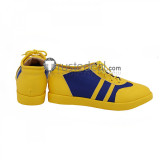 Street Fighter CHUN LI Blue Yellow Cosplay Shoes Boots