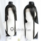 Lace Front Wig Chinese Traditional Hairstyles Black Brown Curly Cosplay Wig