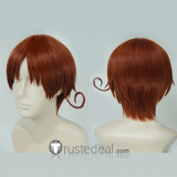 Hetalia Axis Powers North Italy Feliciano Vargas Brown Cosplay Wig