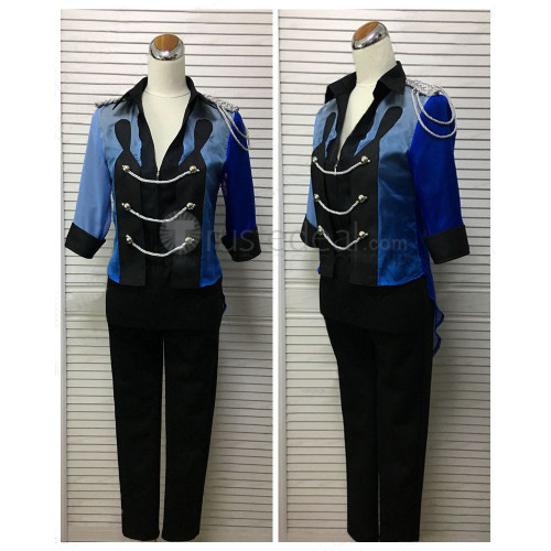 Yuri on Ice YOI Stay Close to Me Katsuki Yuuri Blue Cosplay Costume