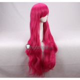 Long Pink Curly Cosplay Wig