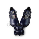 Shiny Mint Bow Cute Princess Shoes