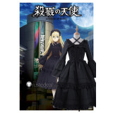 Satsuriku no Tenshi Angels of Death Halloween Rachel Black Gothic Lolita Ray Cosplay Costume
