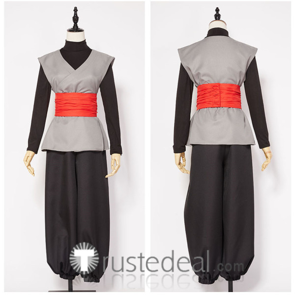 Dragon Ball Super Fused Zamasu Goku Grey Black Cosplay Costume2