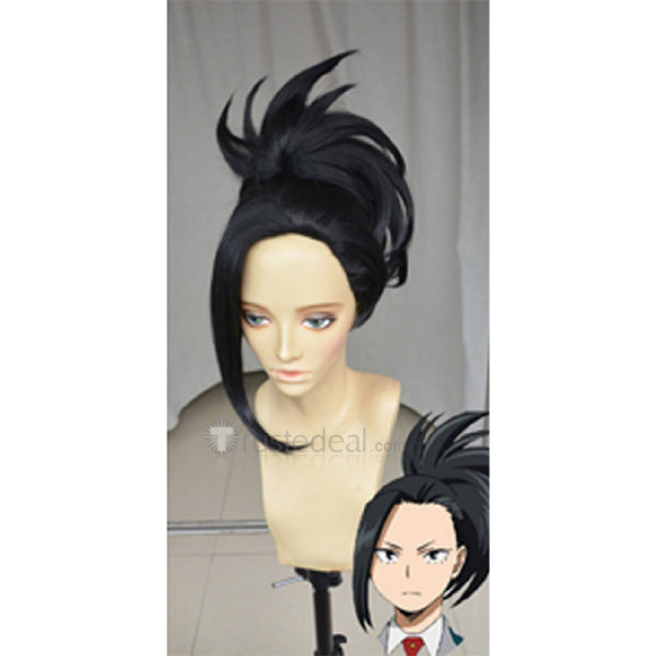 My Hero Academia Boku no Hero Academia Momo Yaoyorozu Black Cosplay Wig