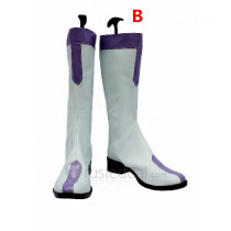 Fairy Tail Juvia Lockser White and Brown Cosplay Boots Shoes