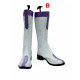 Fairy Tail Juvia Lockser White and Brown Cosplay Boots Shoes