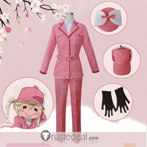 Hataraku Saibou Cells at Work Eosinophil Pink Cosplay Costume