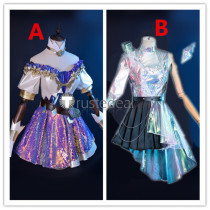 League of Legends LOL Starry-Eyed Songstress All Out Seraphine Cosplay Costumes
